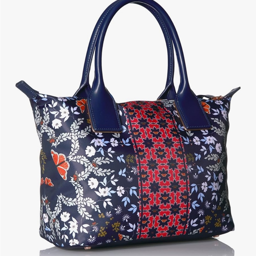 Ted Baker “Kyoto Gardens” nylon and leather bag